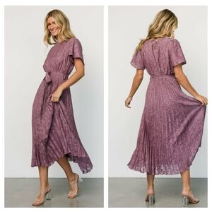 Baltic Born Mindy Pleated Dress Midi New Without Tags